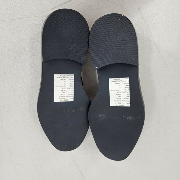 Design Lab Lord & Taylor Roslyn Studded Loafers Nubuck Leather Black Size 6 NWOB - Picture 9 of 11